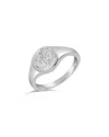 Sterling Forever Om Engraved Signet Ring In Silver