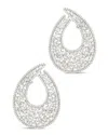 Sterling Forever Paige Cz Statement Stud Earrings In Metallic