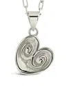 Sterling Forever Palmier Pendant Necklace In Metallic