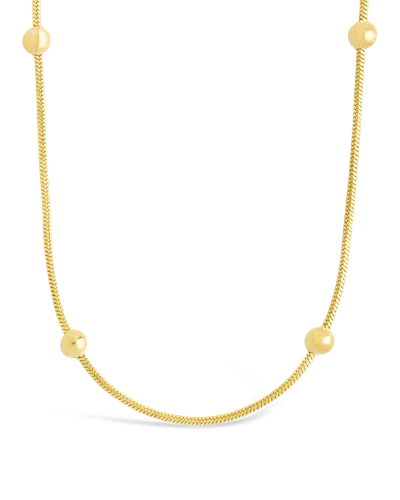 Sterling Forever Patience Beaded Body Chain In Brown