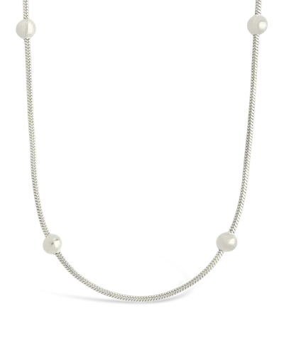 Sterling Forever Patience Beaded Body Chain In Metallic