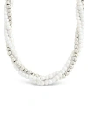 Sterling Forever Patti Faux Pearl Twisted Necklace