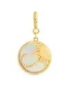 Sterling Forever Sun And Moon Mother Of Pearl Charms In Gold