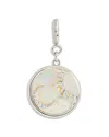 Sterling Forever Sun And Moon Mother Of Pearl Charms In Silver