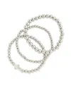 Sterling Forever Pearl Cross Bracelet