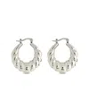 Sterling Forever Piper Twisted Polished Hoop Earrings