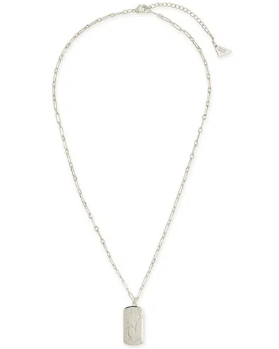 Sterling Forever Pisces Constellation Dog Tag Necklace