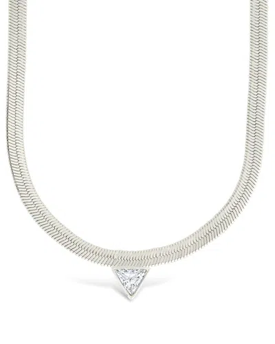 STERLING FOREVER STERLING FOREVER PLATED CZ RUTH NECKLACE