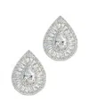 Sterling Forever Scarlett Cubic Zirconia Teardrop Stud Earrings