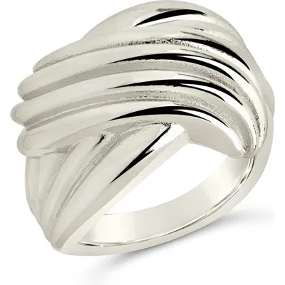 Sterling Forever Pli Ring In Silver