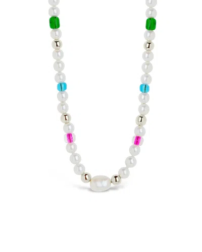 Sterling Forever Polly Pearl Beaded Choker Necklace