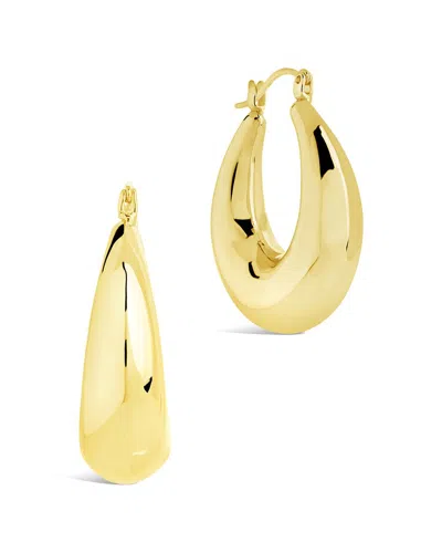 Sterling Forever Rae Tube Hoop Earrings