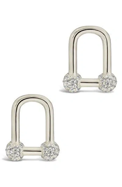 STERLING FOREVER STERLING FOREVER RAMZEE STUD EARRINGS