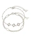 Sterling Forever Gold-tone Or Silver-tone Reine Bracelet Set With Freshwater Pearls In Metallic