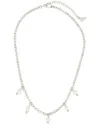 Sterling Forever Rhodium Plated 6-7mm Pearl Dottie Choker Necklace