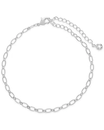 Sterling Forever Delicate Link Bracelet In Silver