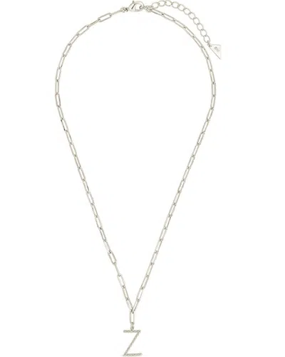 STERLING FOREVER STERLING FOREVER RHODIUM PLATED BRAIDED INITIAL PENDANT NECKLACE (A-Z)