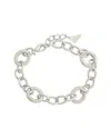 Sterling Forever Carter Round Statement Link Bracelet
