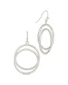 Sterling Forever Claudie Interlocking Circle Dangle Earrings
