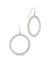 Sterling Forever Della Cubic Zirconia Circle Drop Earrings