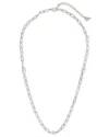 Sterling Forever Rhodium Plated Cz Karma Evil Eye Station Necklace
