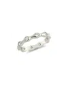 Sterling Forever Rhodium Plated Cz Maelynn Band Ring