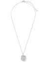 STERLING FOREVER STERLING FOREVER RHODIUM PLATED CZ MIREILLE PENDANT NECKLACE