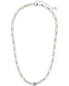 STERLING FOREVER STERLING FOREVER RHODIUM PLATED ELARA BOLD PAPERCLIP CHAIN NECKLACE