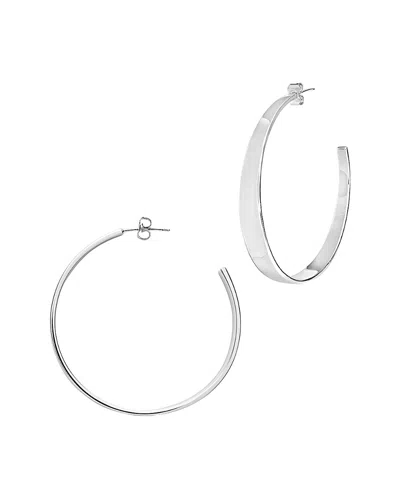 Sterling Forever Rhodium Plated Hoops