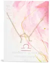 Sterling Forever Rhodium Plated Libra Pendant Necklace