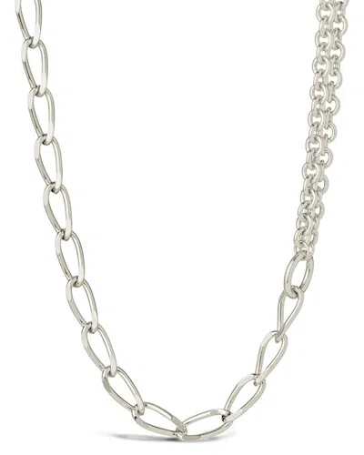 STERLING FOREVER STERLING FOREVER RHODIUM PLATED MILAN LAYERED CHAIN NECKLACE