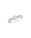 Sterling Forever Mylena Cz Band Ring