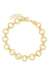 Sterling Forever Rhys Chunky Chain Bracelet In Gold