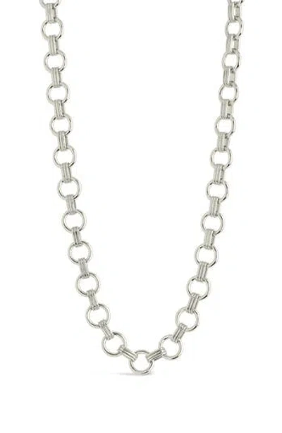 Sterling Forever Rhys Chunky Chain Necklace In Silver