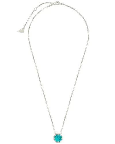 Sterling Forever Rose Petal Pendant Necklace In White