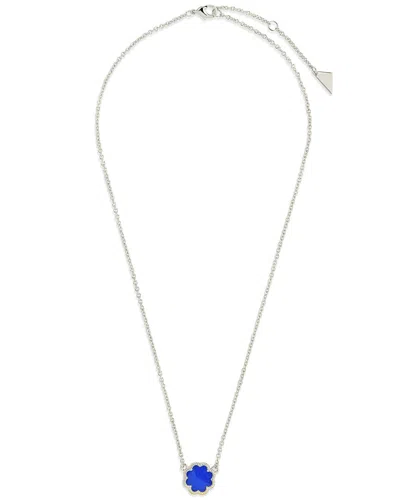 Sterling Forever Rose Petal Pendant Necklace In White