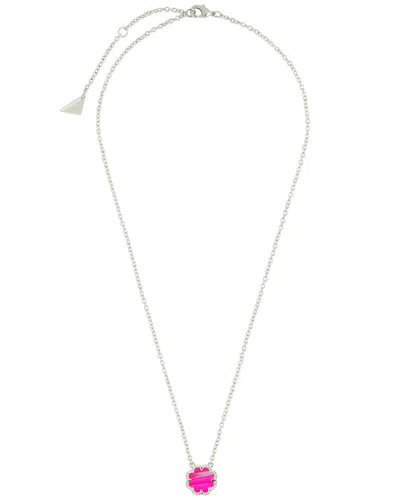 Sterling Forever Rose Petal Pendant Necklace In Metallic