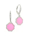 Sterling Forever Rose Petal Short Drop Earrings