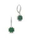 Sterling Forever Rose Petal Short Drop Earrings