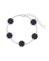 Sterling Forever Rose Petal Station Bracelet