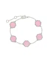Sterling Forever Rose Petal Station Bracelet