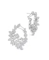 Sterling Forever Rosie Cubic Zirconia Drop Stud Earrings In Silver