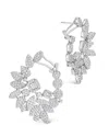 Sterling Forever Rosie Cubic Zirconia Drop Stud Earrings
