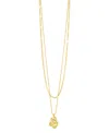 Sterling Forever Roslyn Layered Necklace In Gold