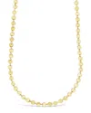 Sterling Forever Round Disk Long Chain Necklace