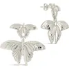 Sterling Forever Rowena Butterfly Stud Earrings In Silver