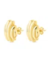 Sterling Forever Rudy Textured Stud Earrings In Gold