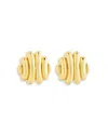 Sterling Forever Rudy Textured Stud Earrings In Gold