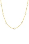 Sterling Forever Rumor Cubic Zirconia Station Necklace