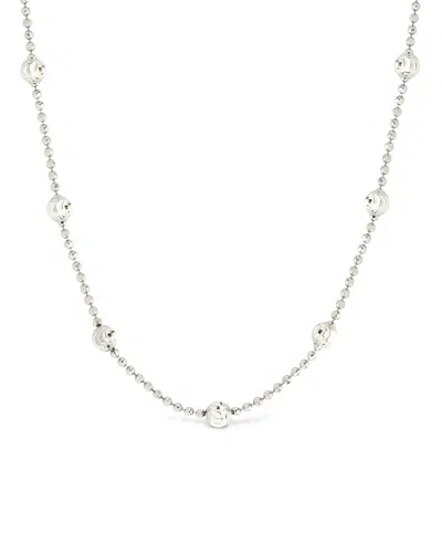 Sterling Forever Rumor Stationed Cz Necklace In Metallic